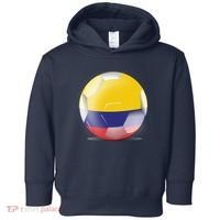 Soccer Ball Country Flag Colombia Toddler Hoodie thumb 0