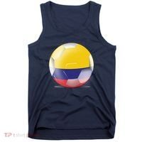 Soccer Ball Country Flag Colombia Tank Top thumb 0