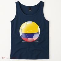 Soccer Ball Country Flag Colombia Tank Top thumb 2