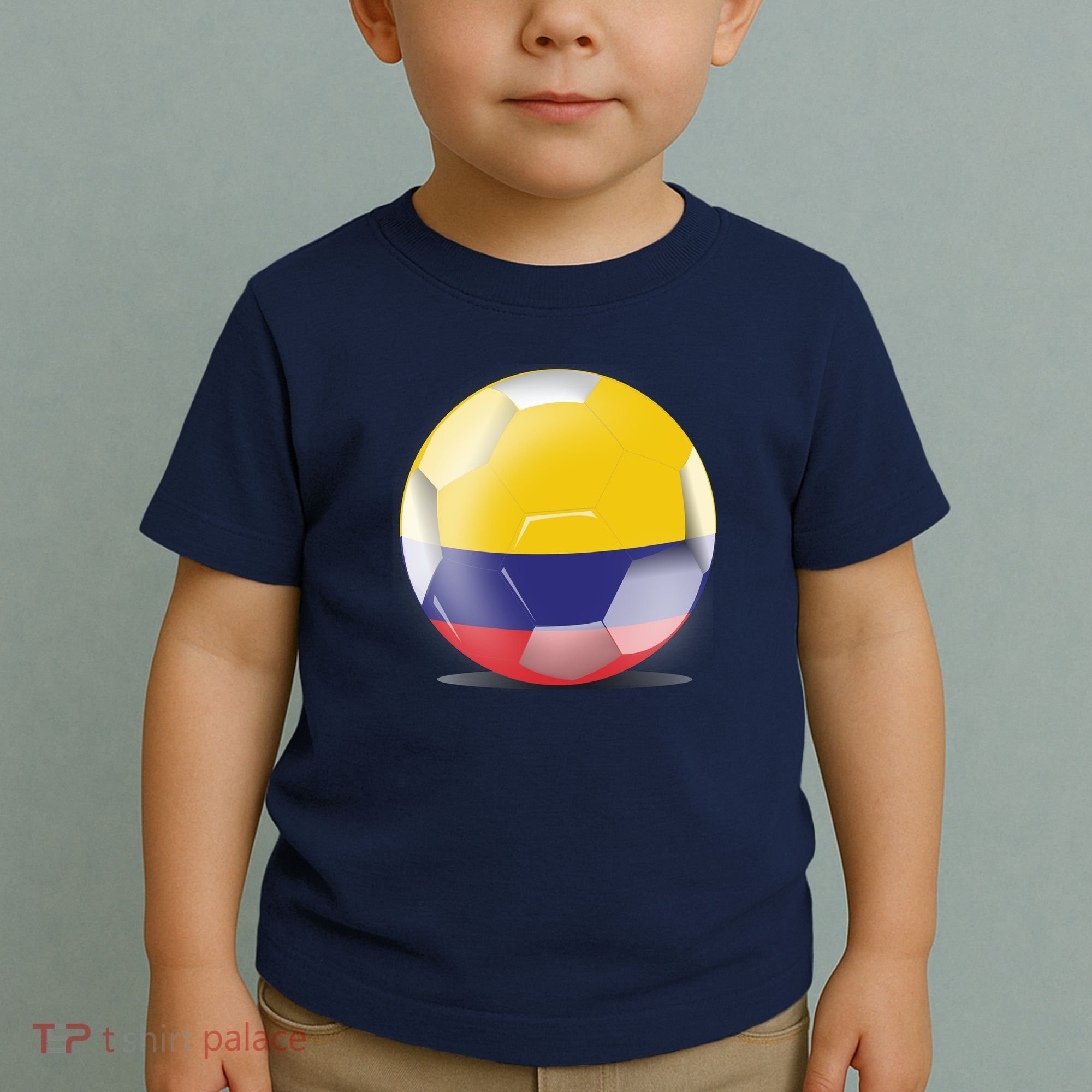 Soccer Ball Country Flag Colombia Toddler T-Shirt