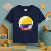 Soccer Ball Country Flag Colombia Toddler T-Shirt thumb 3