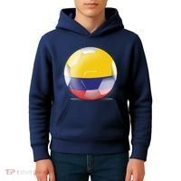 Soccer Ball Country Flag Colombia Kids Hoodie thumb 4