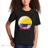 Soccer Ball Country Flag Colombia Kids T-Shirt thumb 2