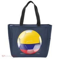Soccer Ball Country Flag Colombia Tote Bag thumb 0