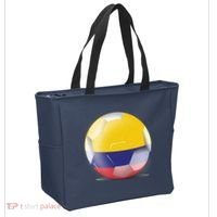 Soccer Ball Country Flag Colombia Tote Bag thumb 2