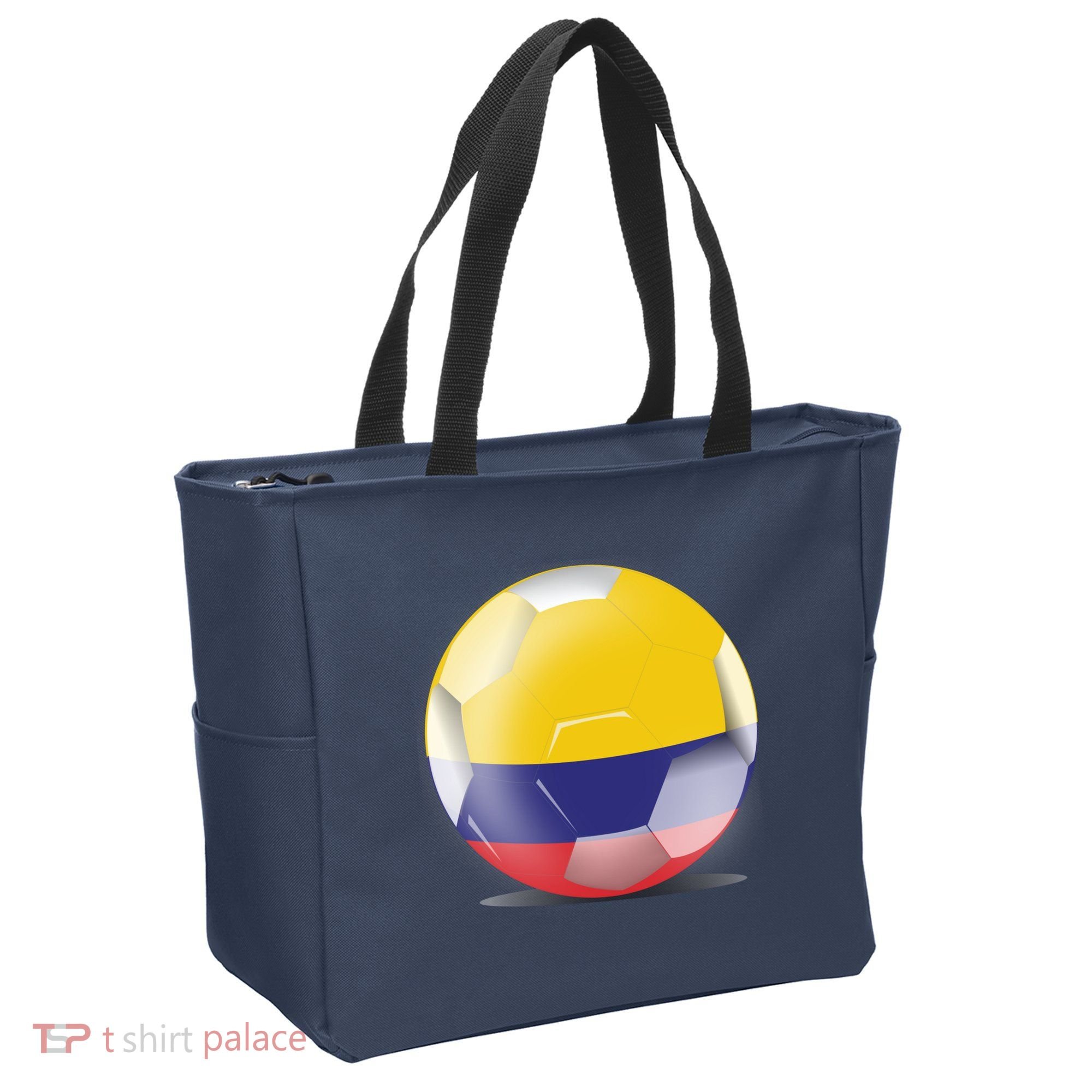 Soccer Ball Country Flag Colombia Tote Bag