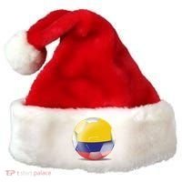 Soccer Ball Country Flag Colombia Santa Hat thumb 0