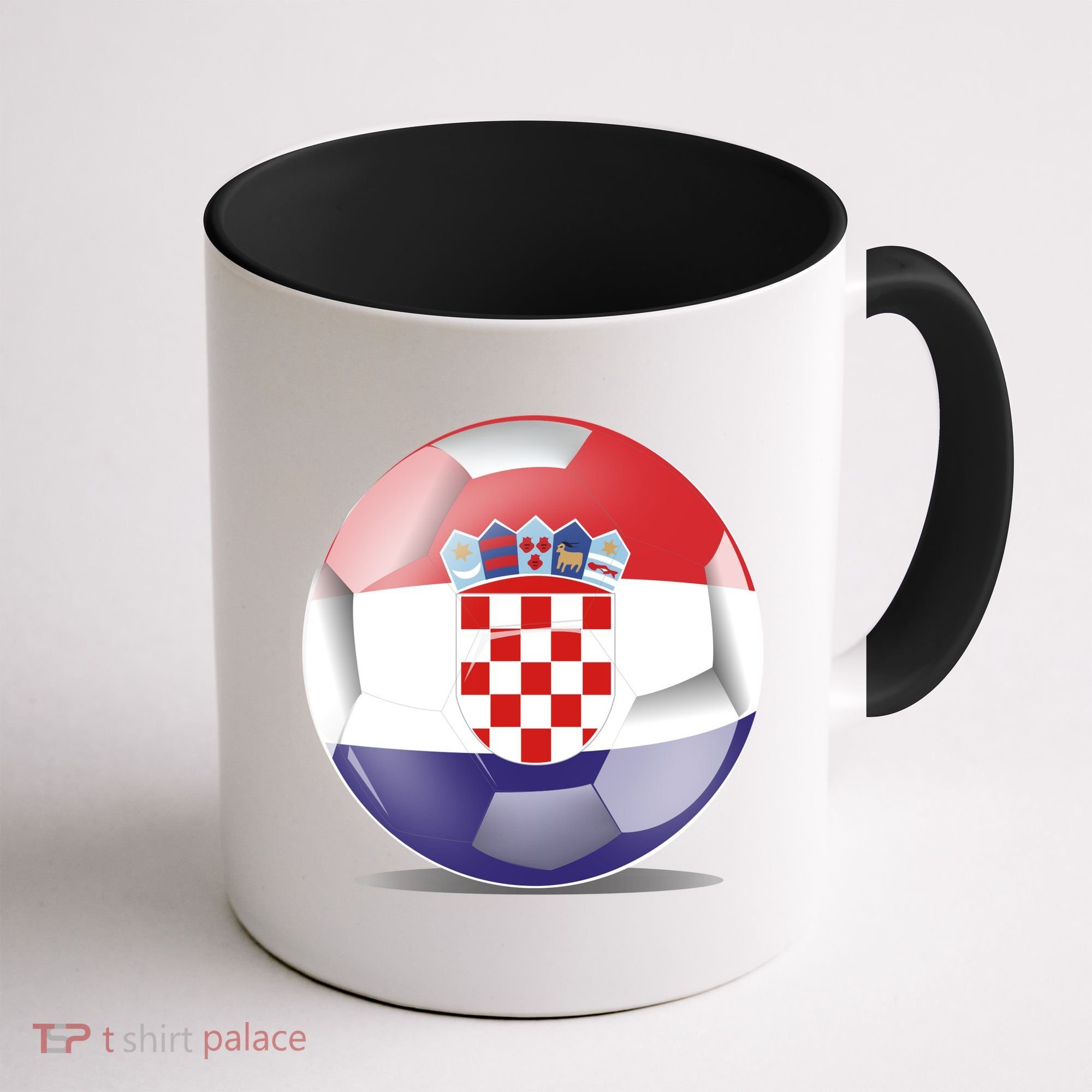 Soccer Ball Country Flag Croatia Coffee Mug