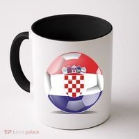 Soccer Ball Country Flag Croatia Coffee Mug thumb 0
