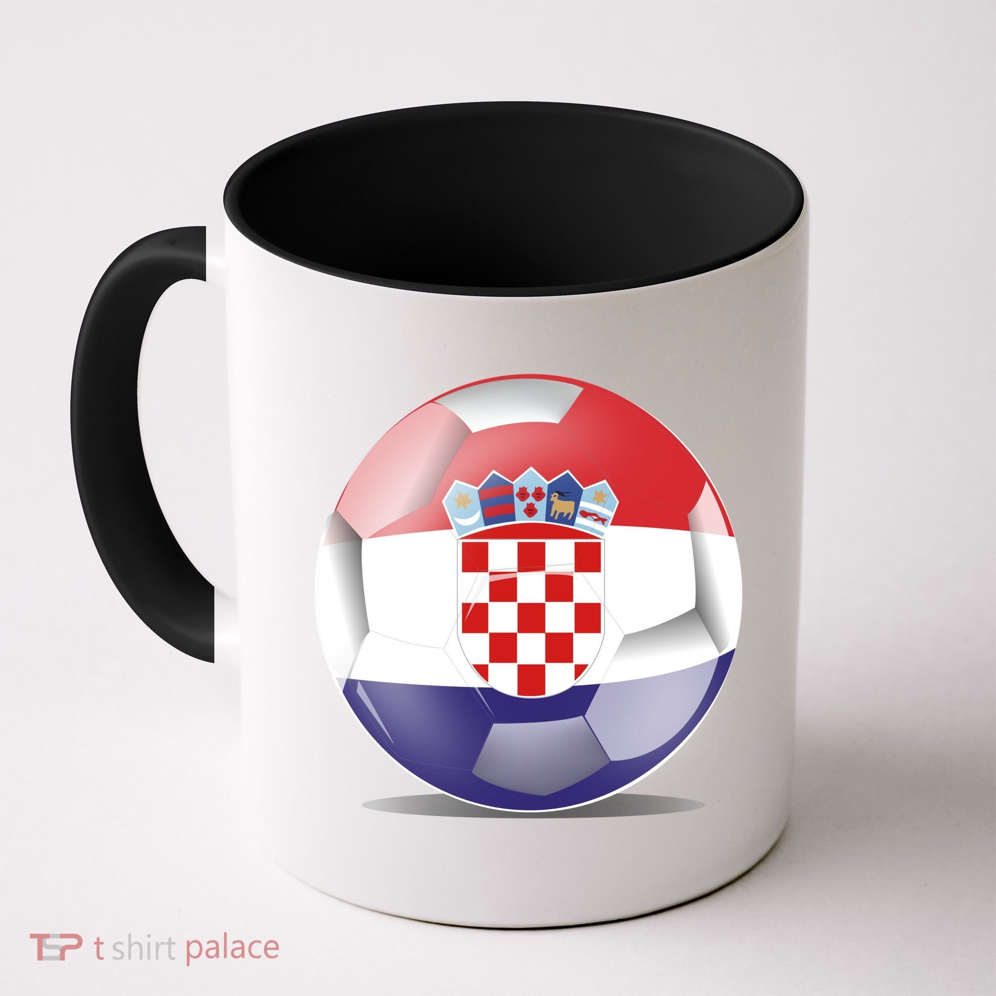 Soccer Ball Country Flag Croatia Coffee Mug