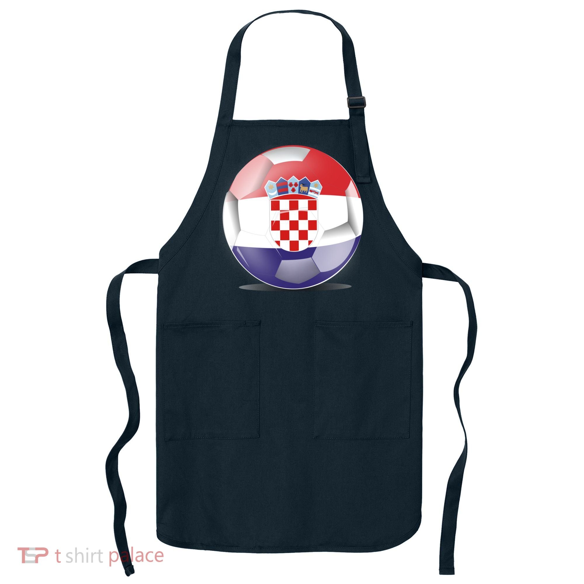Soccer Ball Country Flag Croatia Apron