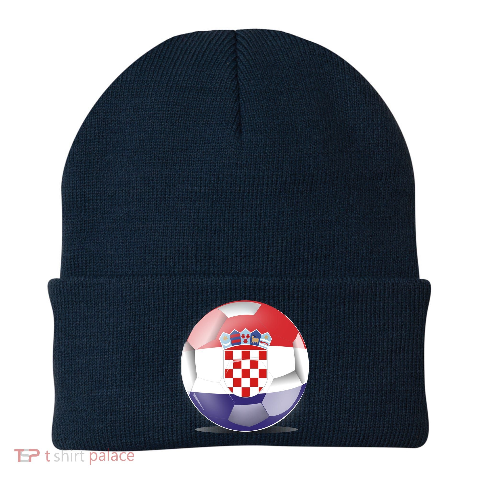 Soccer Ball Country Flag Croatia Beanie