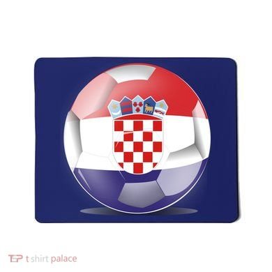 Soccer Ball Country Flag Croatia Mousepad