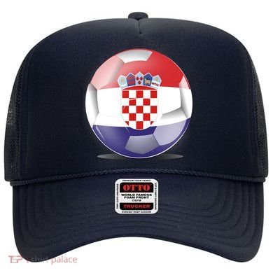Soccer Ball Country Flag Croatia Hat