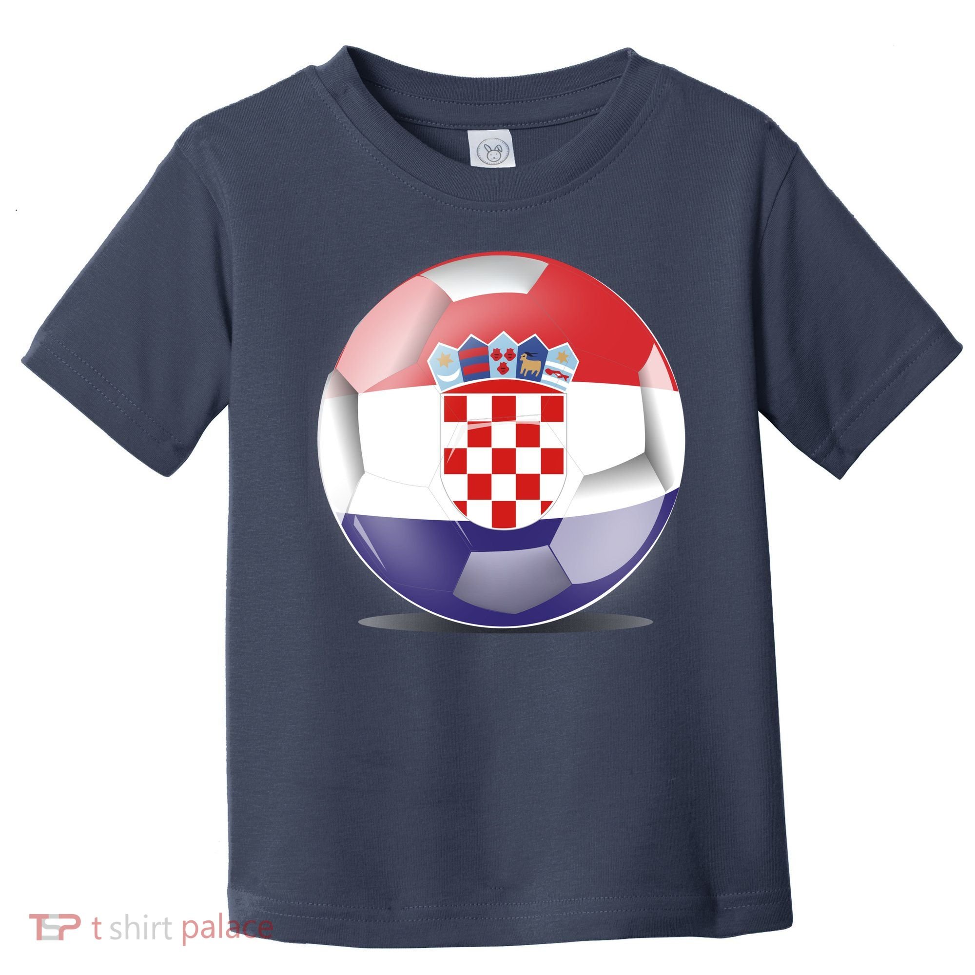Soccer Ball Country Flag Croatia Toddler T-Shirt