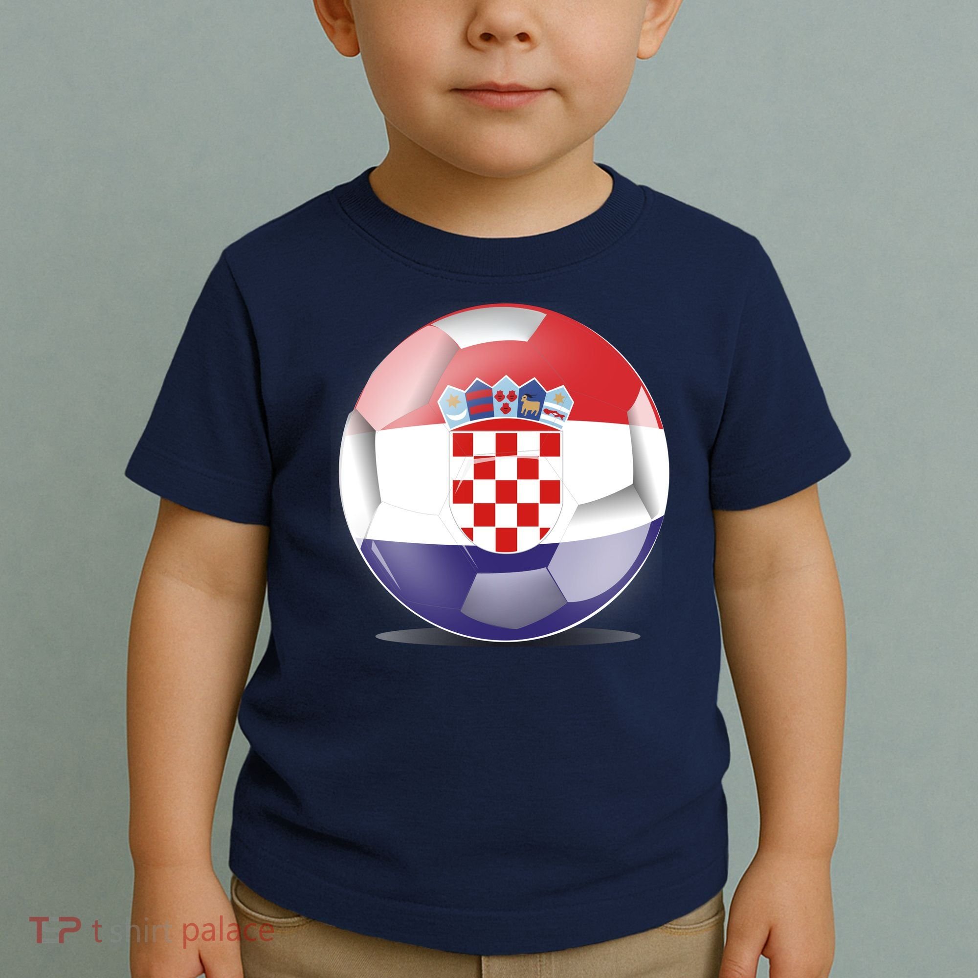 Soccer Ball Country Flag Croatia Toddler T-Shirt