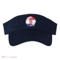 Soccer Ball Country Flag Croatia Visor thumb 0