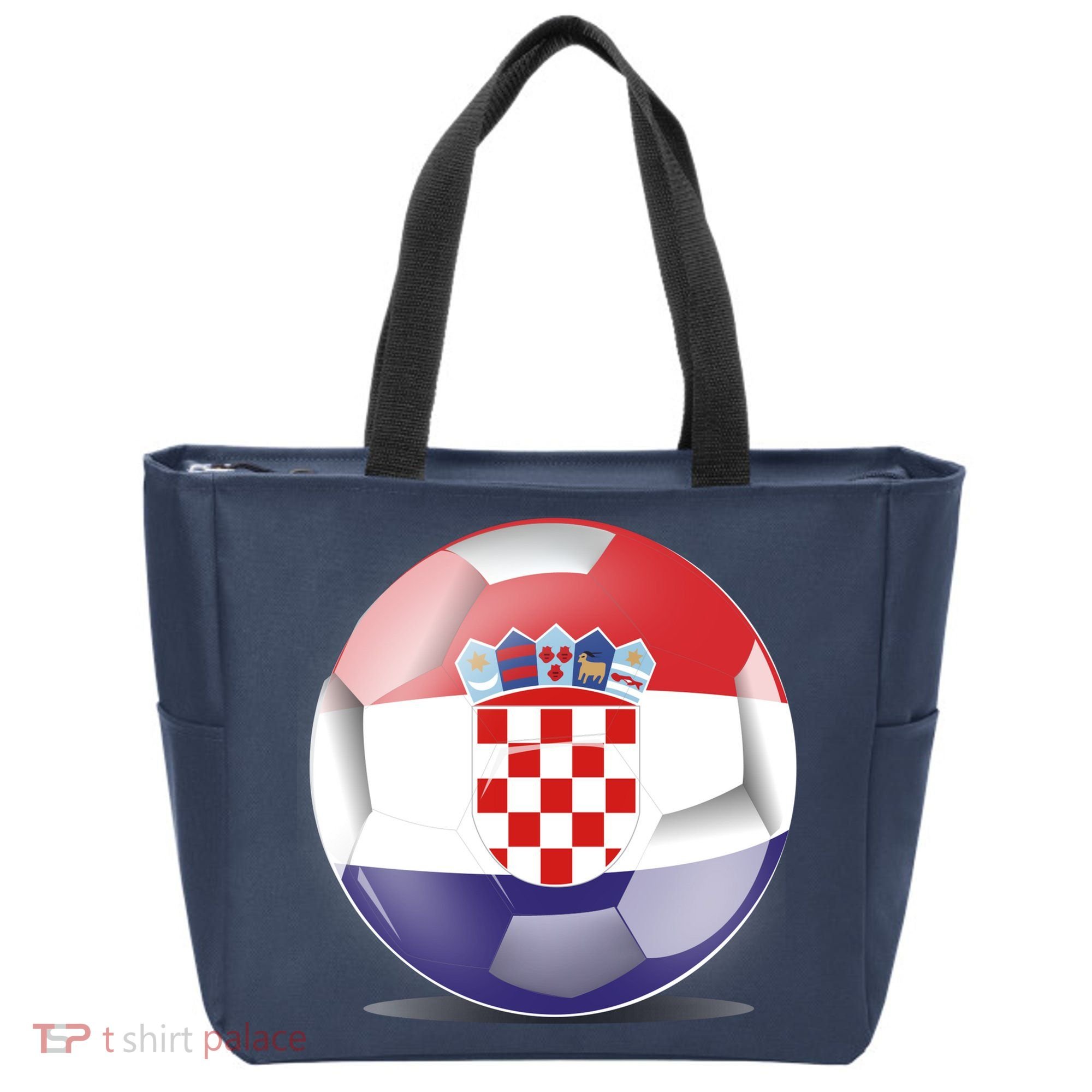 Soccer Ball Country Flag Croatia Tote Bag