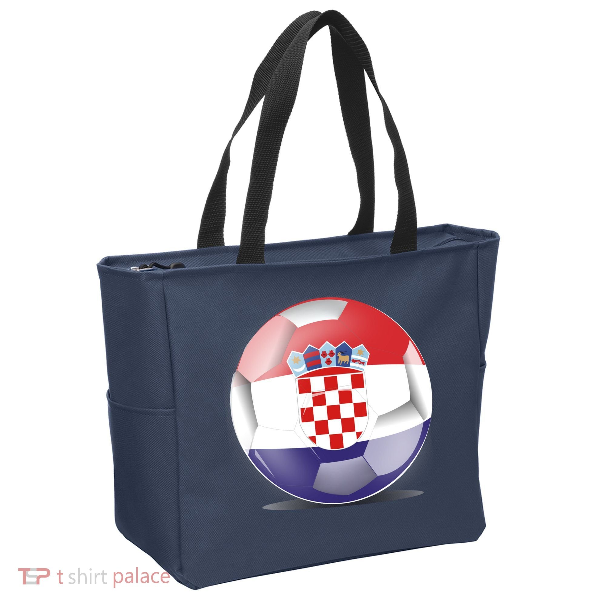 Soccer Ball Country Flag Croatia Tote Bag