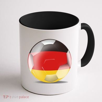 Soccer Ball Country Flag Germany Coffee Mug back