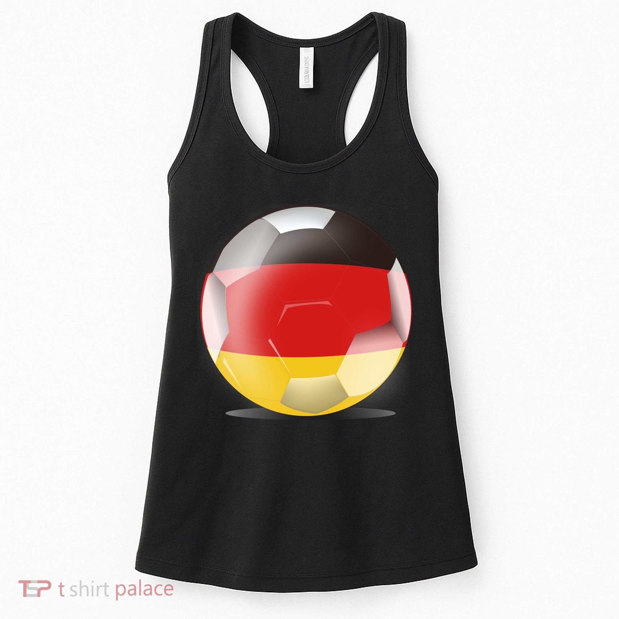 Soccer Ball Country Flag Germany Women's Tank Top