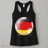Soccer Ball Country Flag Germany Women's Tank Top thumb 3