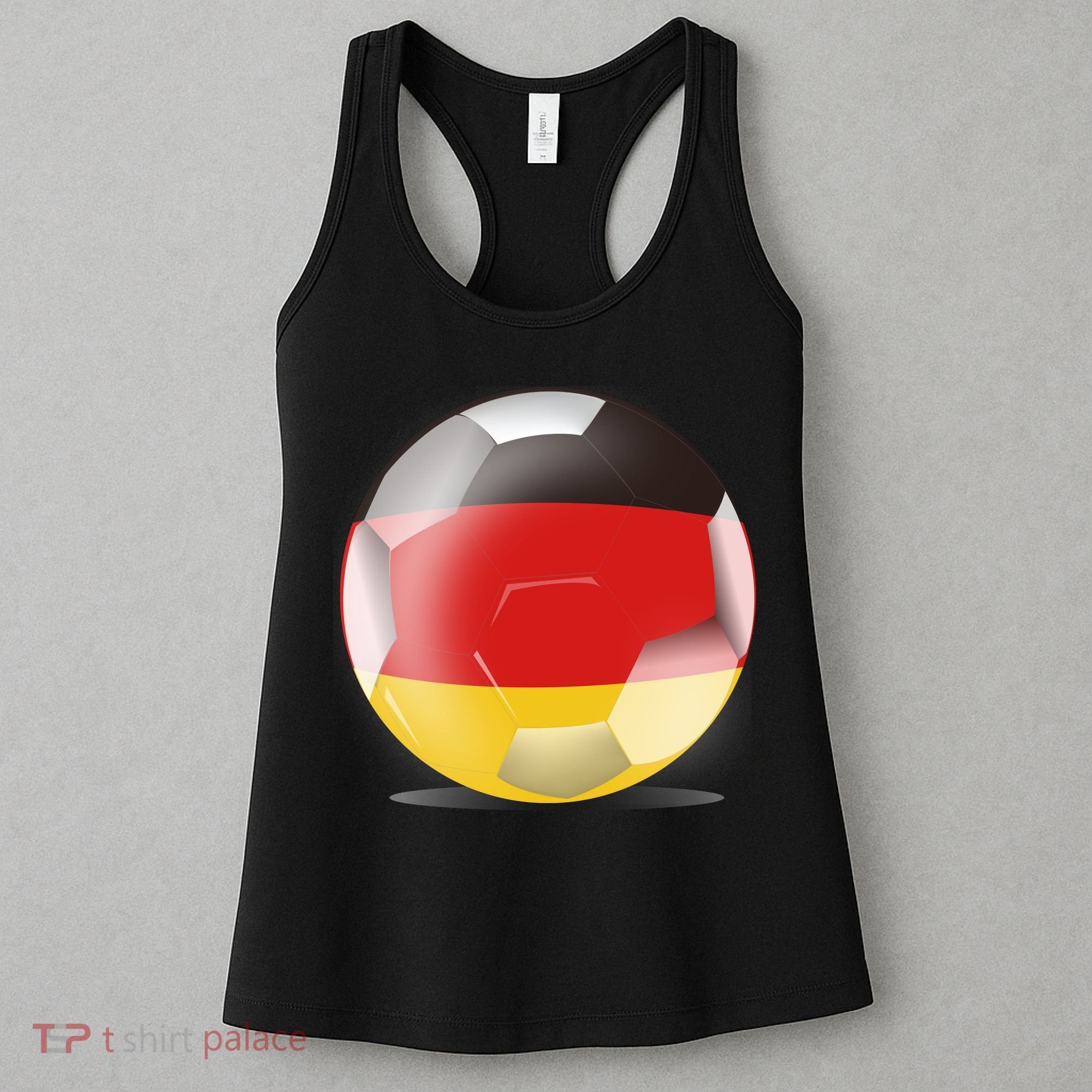 Soccer Ball Country Flag Germany Women's Tank Top