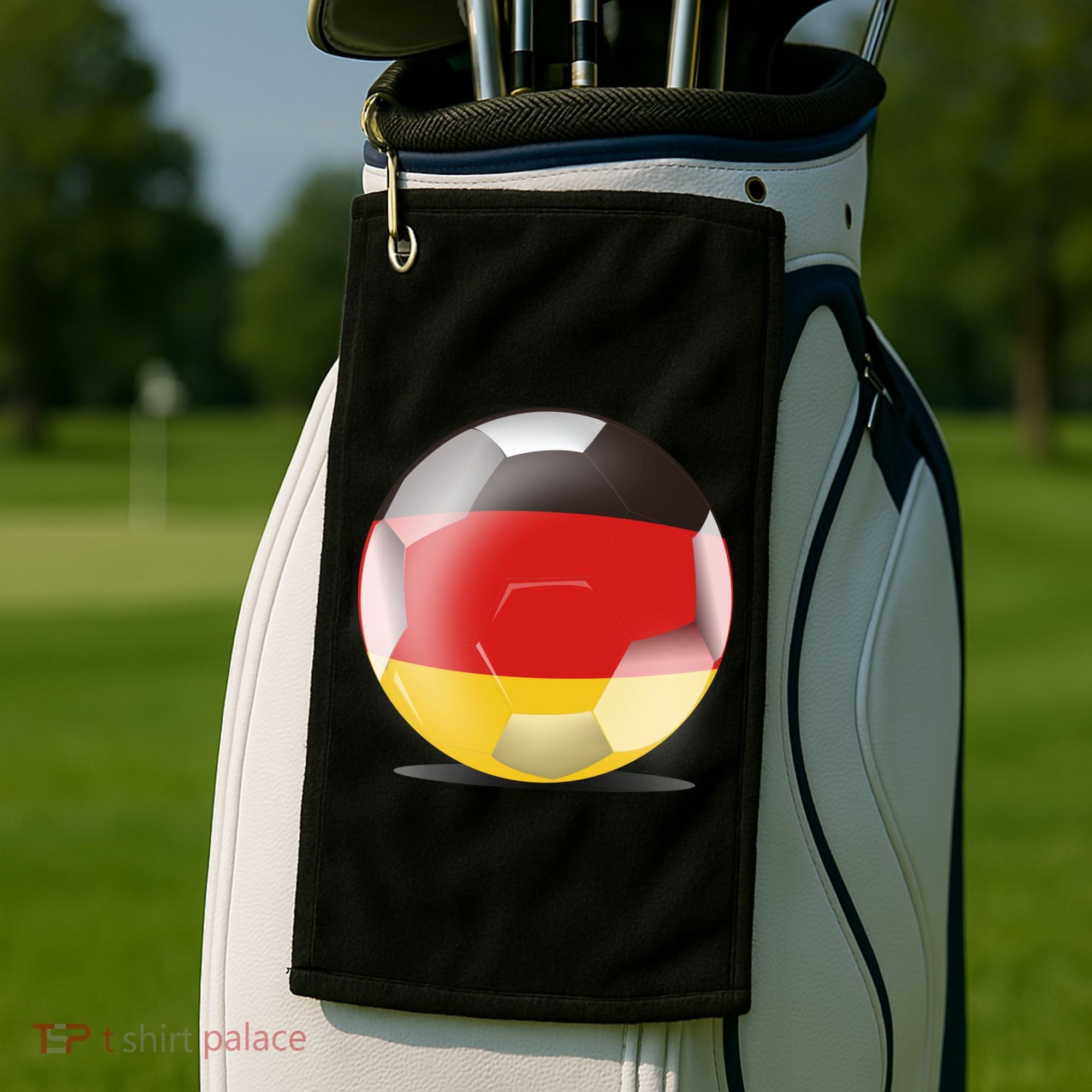 Soccer Ball Country Flag Germany Golf Towel