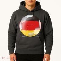 Soccer Ball Country Flag Germany Hoodie thumb 2