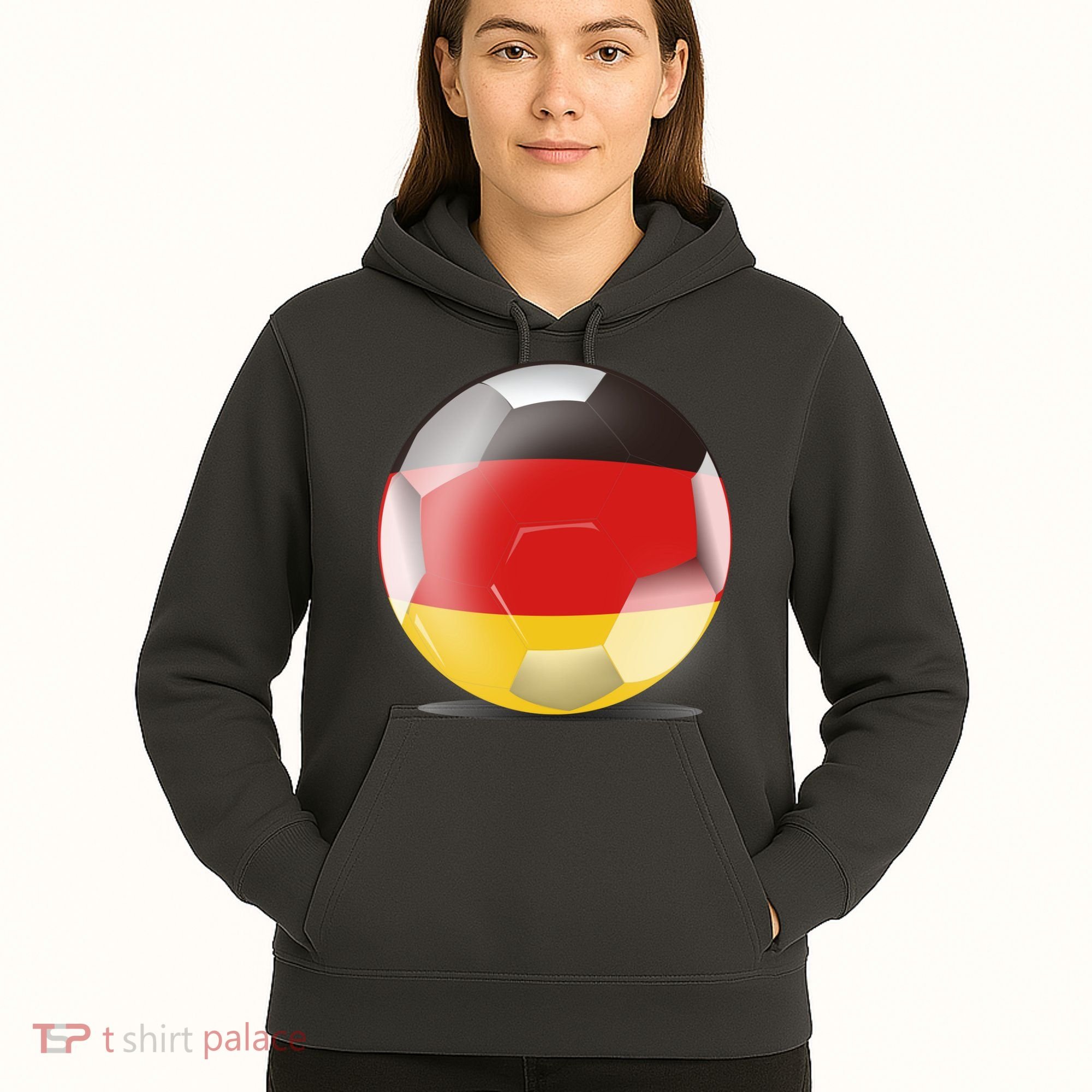Soccer Ball Country Flag Germany Hoodie
