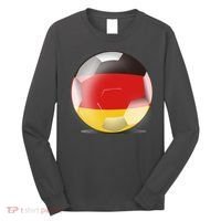 Soccer Ball Country Flag Germany Long Sleeve Shirt thumb 0