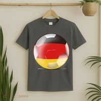 Soccer Ball Country Flag Germany T-Shirt thumb 2