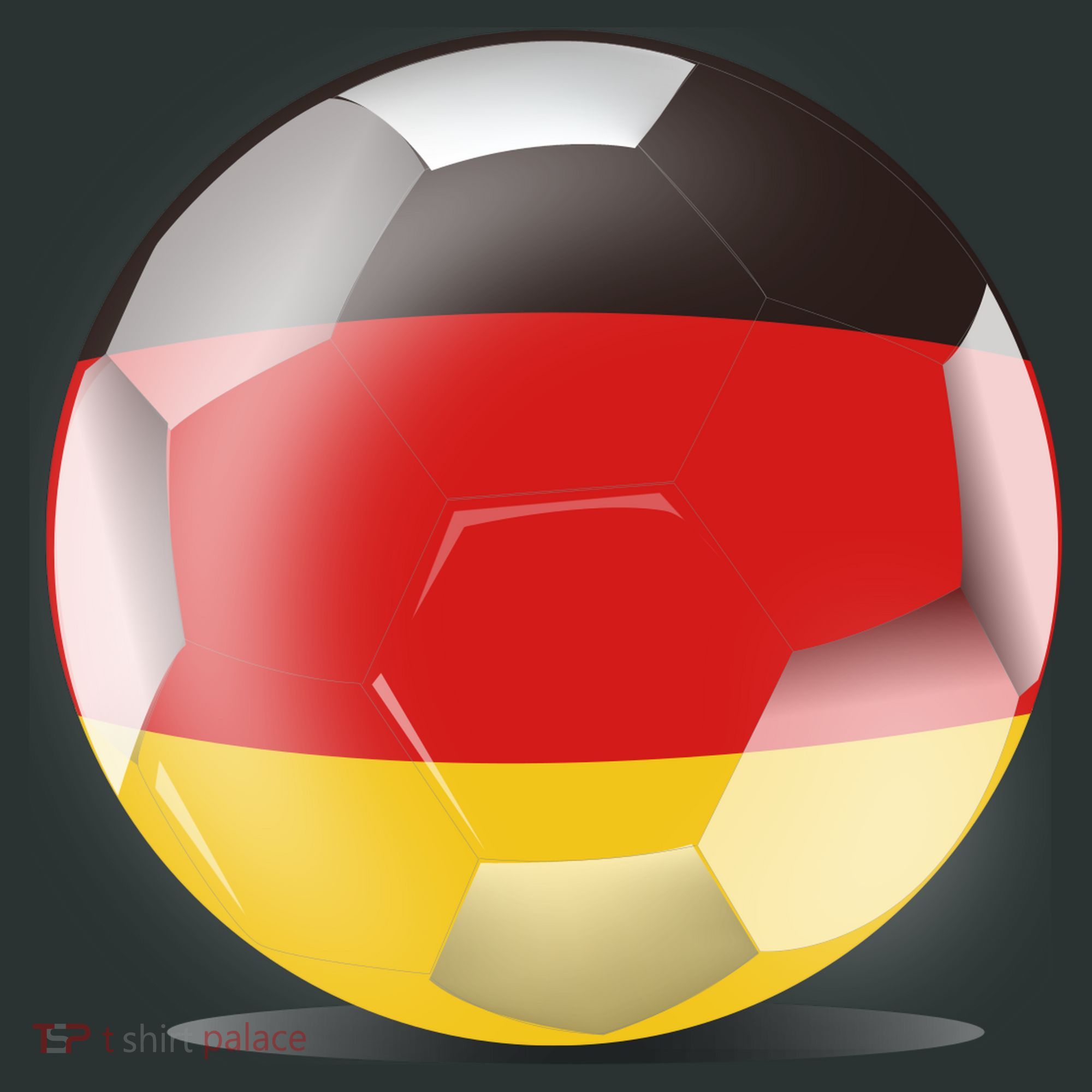 Soccer Ball Country Flag Germany T-Shirt