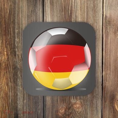 Soccer Ball Country Flag Germany Coaster