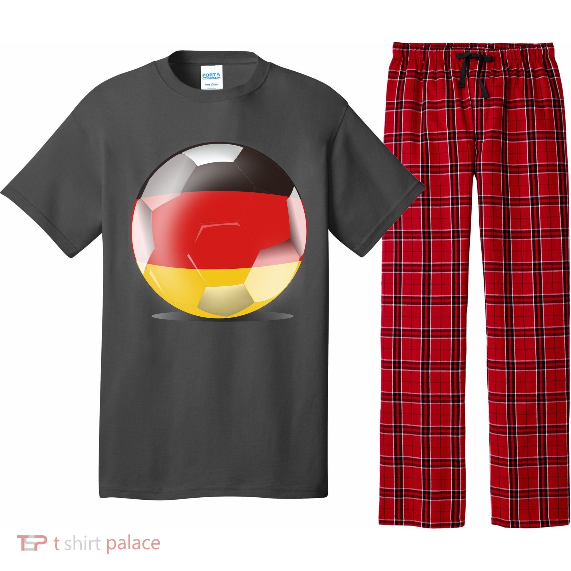 Soccer Ball Country Flag Germany Pajama Set