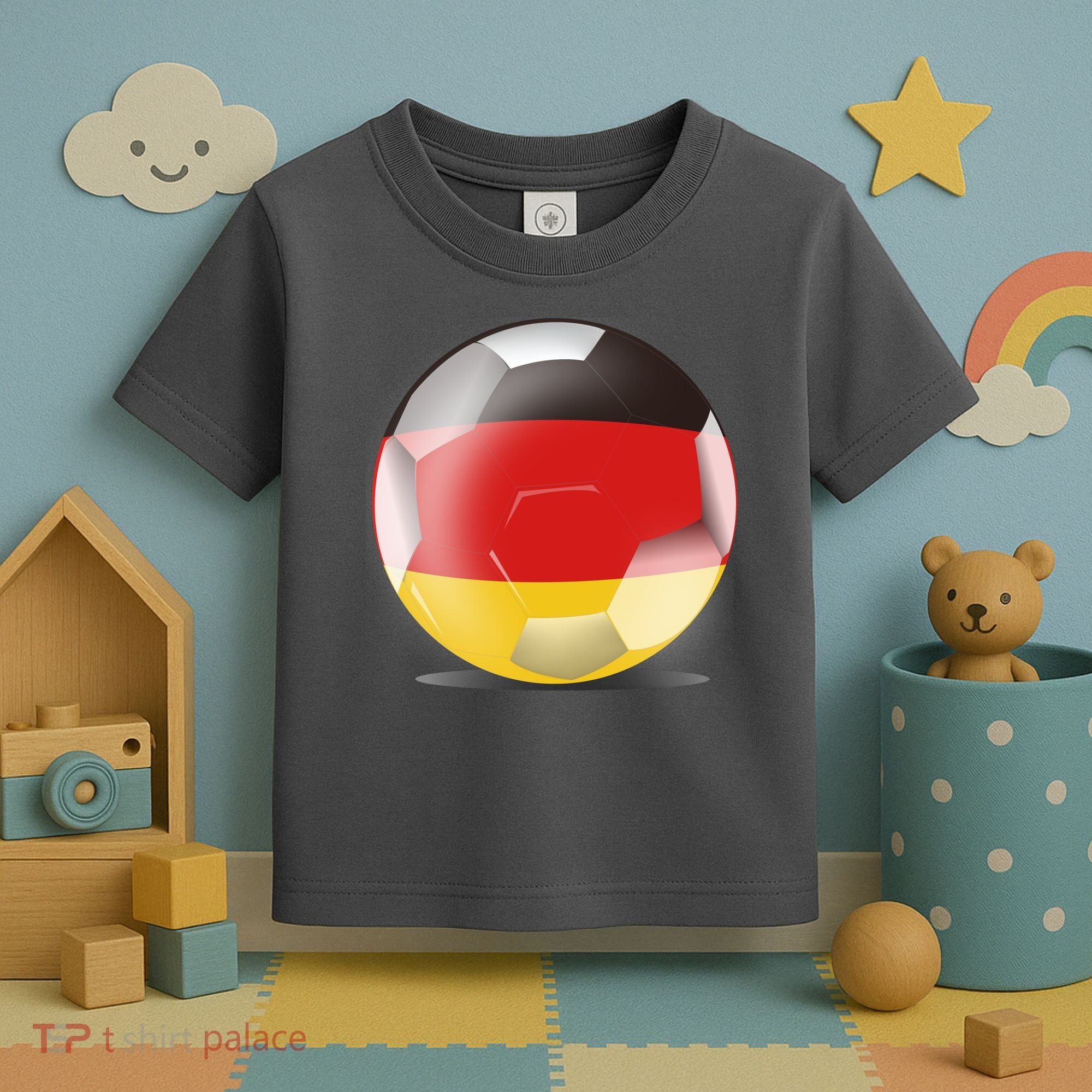 Soccer Ball Country Flag Germany Toddler T-Shirt