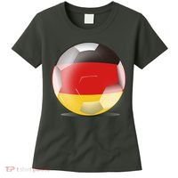 Soccer Ball Country Flag Germany Women's T-Shirt thumb 0