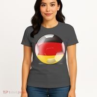 Soccer Ball Country Flag Germany Women's T-Shirt thumb 4