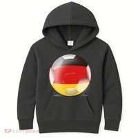 Soccer Ball Country Flag Germany Kids Hoodie thumb 0
