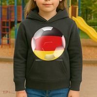Soccer Ball Country Flag Germany Kids Hoodie thumb 3