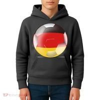 Soccer Ball Country Flag Germany Kids Hoodie thumb 4