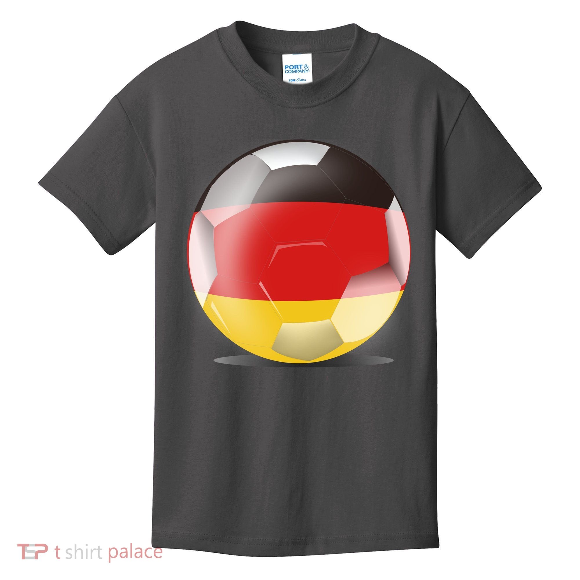Soccer Ball Country Flag Germany Kids T-Shirt