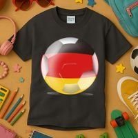 Soccer Ball Country Flag Germany Kids T-Shirt thumb 3