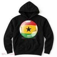 Soccer Ball Country Flag Ghana Hoodie thumb 0