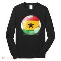 Soccer Ball Country Flag Ghana Long Sleeve Shirt thumb 0