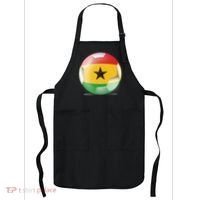 Soccer Ball Country Flag Ghana Apron thumb 0