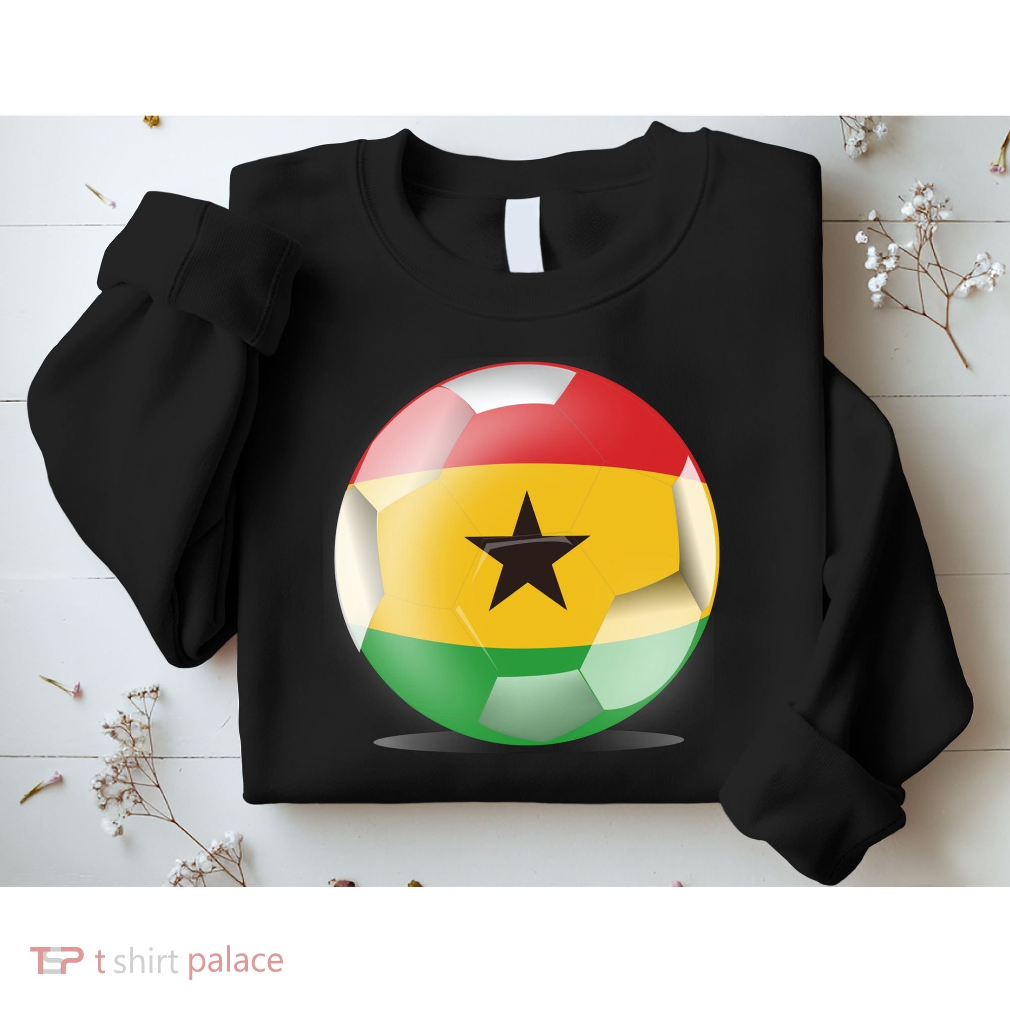Soccer Ball Country Flag Ghana Sweatshirt