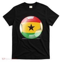 Soccer Ball Country Flag Ghana T-Shirt thumb 0