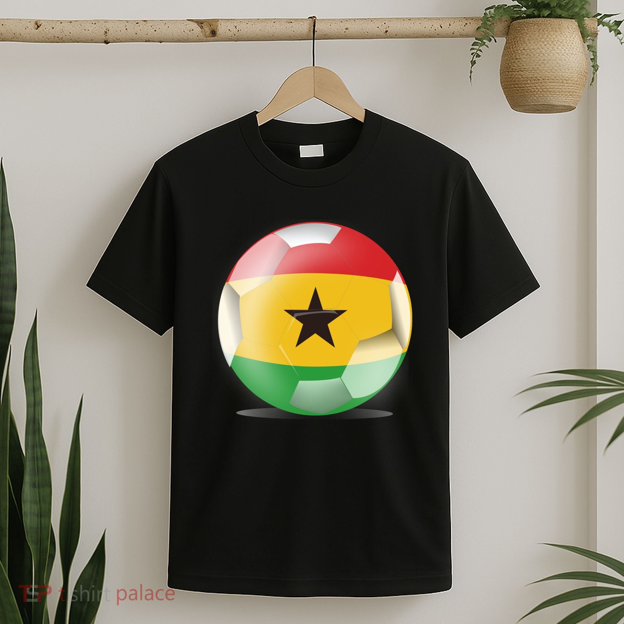 Soccer Ball Country Flag Ghana T-Shirt