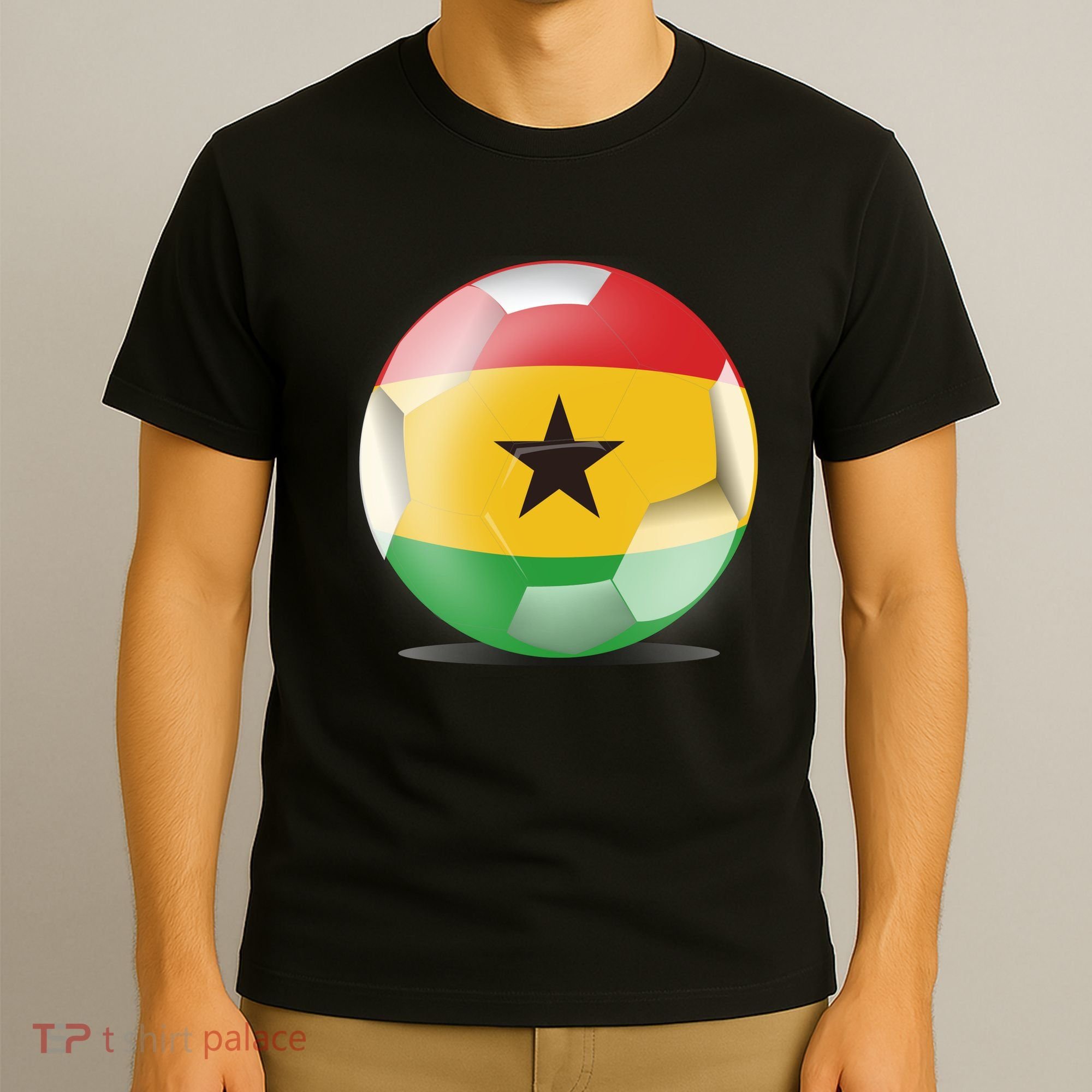 Soccer Ball Country Flag Ghana T-Shirt